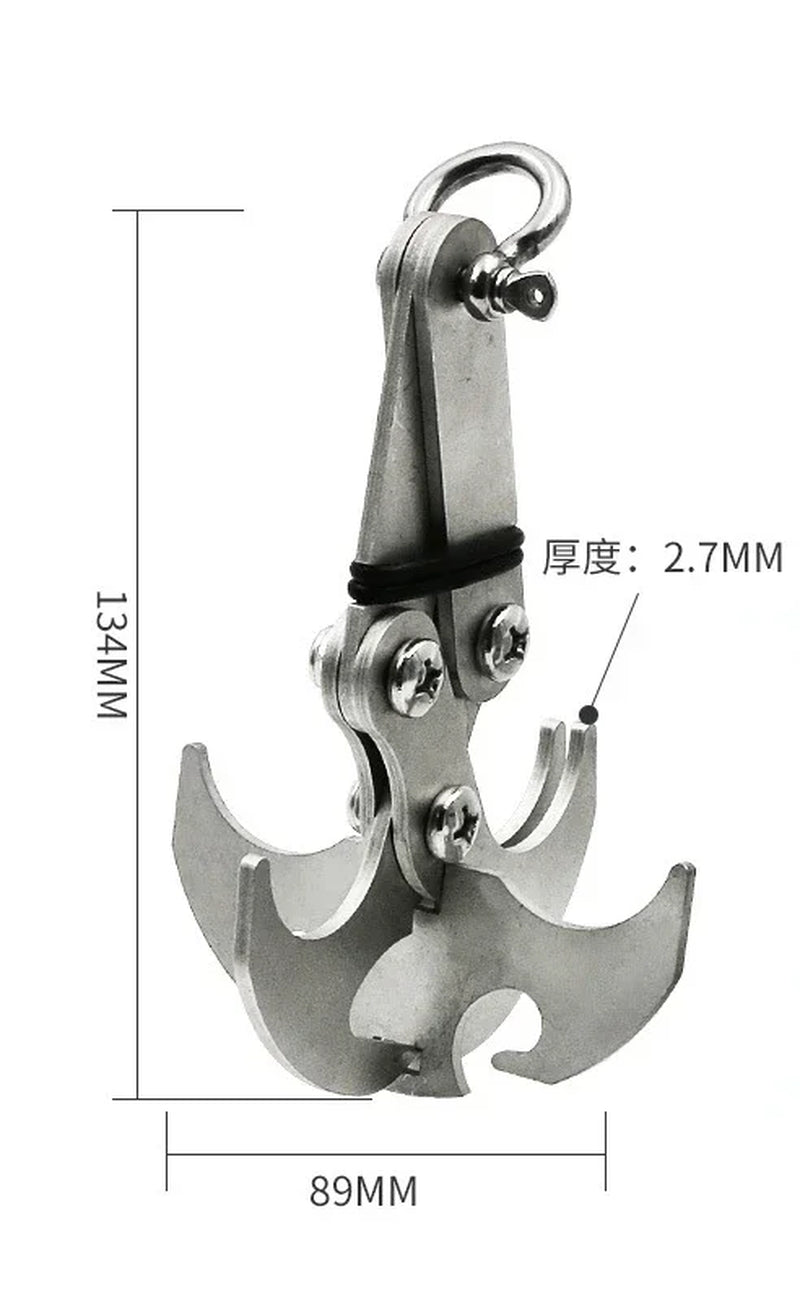 1Pcs Gravity Hook Outdoor Foldable Grappling Serrated Claws Rescue Grapling Hook Climbing Accessories