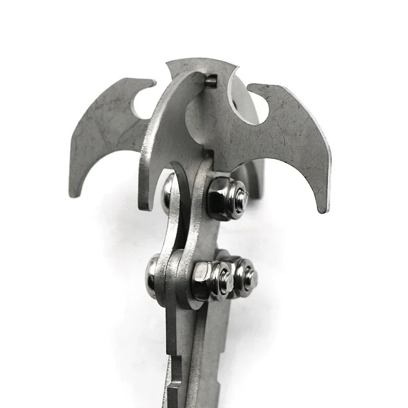1Pcs Gravity Hook Outdoor Foldable Grappling Serrated Claws Rescue Grapling Hook Climbing Accessories
