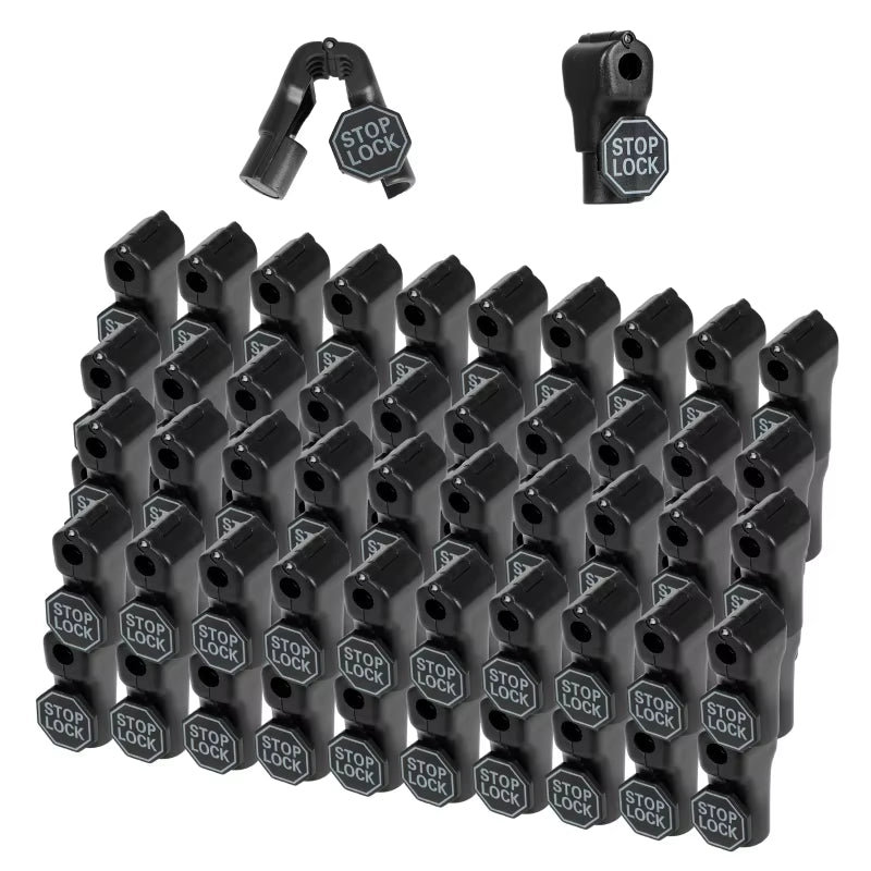 100Pcs 6Mm Plastic Anti-Theft Locks Unlock Device Retail Shop Supermarket Peg Hook Stop Lock Pegboard Safety Display Hook Lock