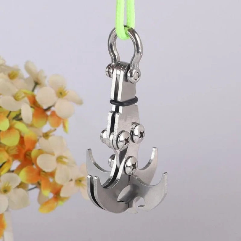 1Pcs Gravity Hook Outdoor Foldable Grappling Serrated Claws Rescue Grapling Hook Climbing Accessories