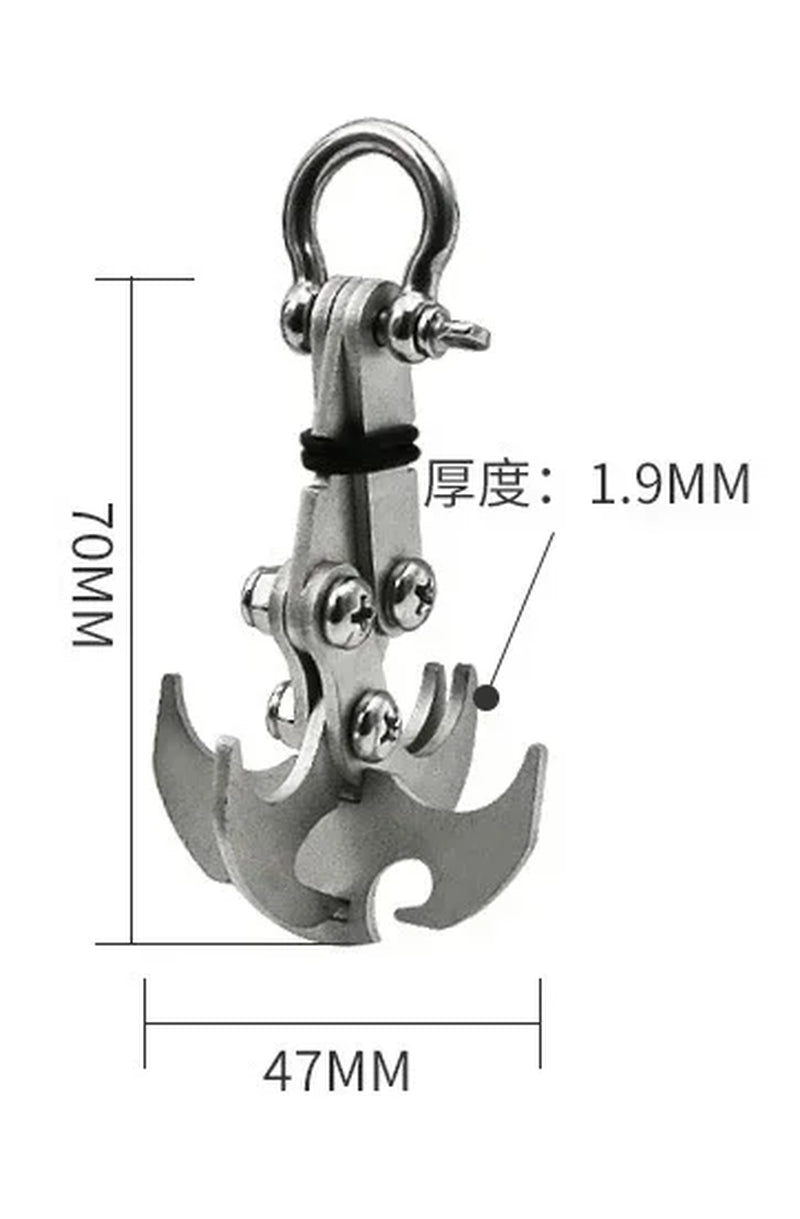 1Pcs Gravity Hook Outdoor Foldable Grappling Serrated Claws Rescue Grapling Hook Climbing Accessories